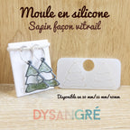 Moule en silicone Façon vitrail sapin