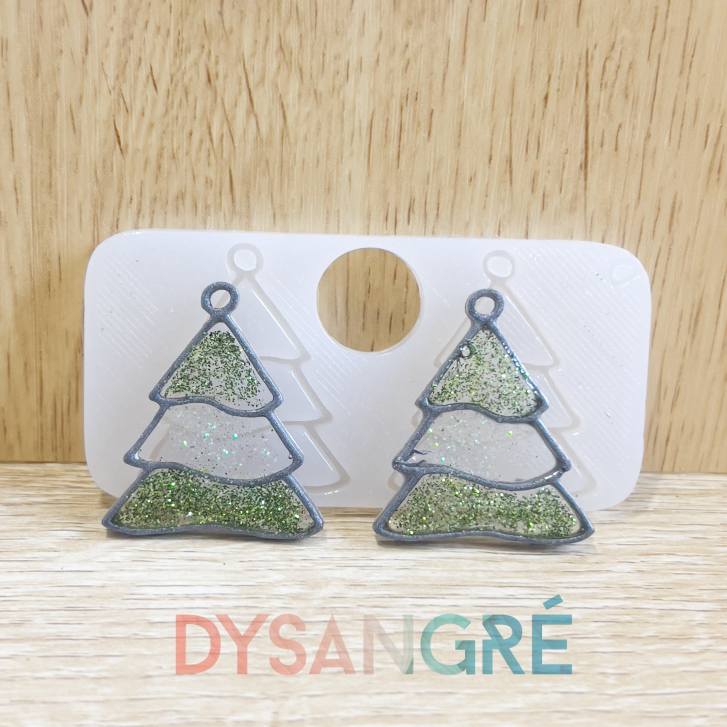 Moule en silicone Façon vitrail sapin