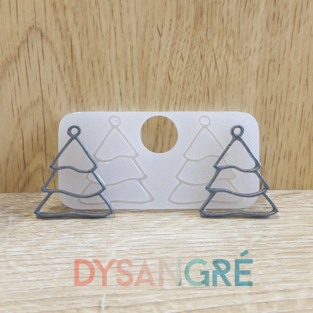 Moule en silicone Façon vitrail sapin