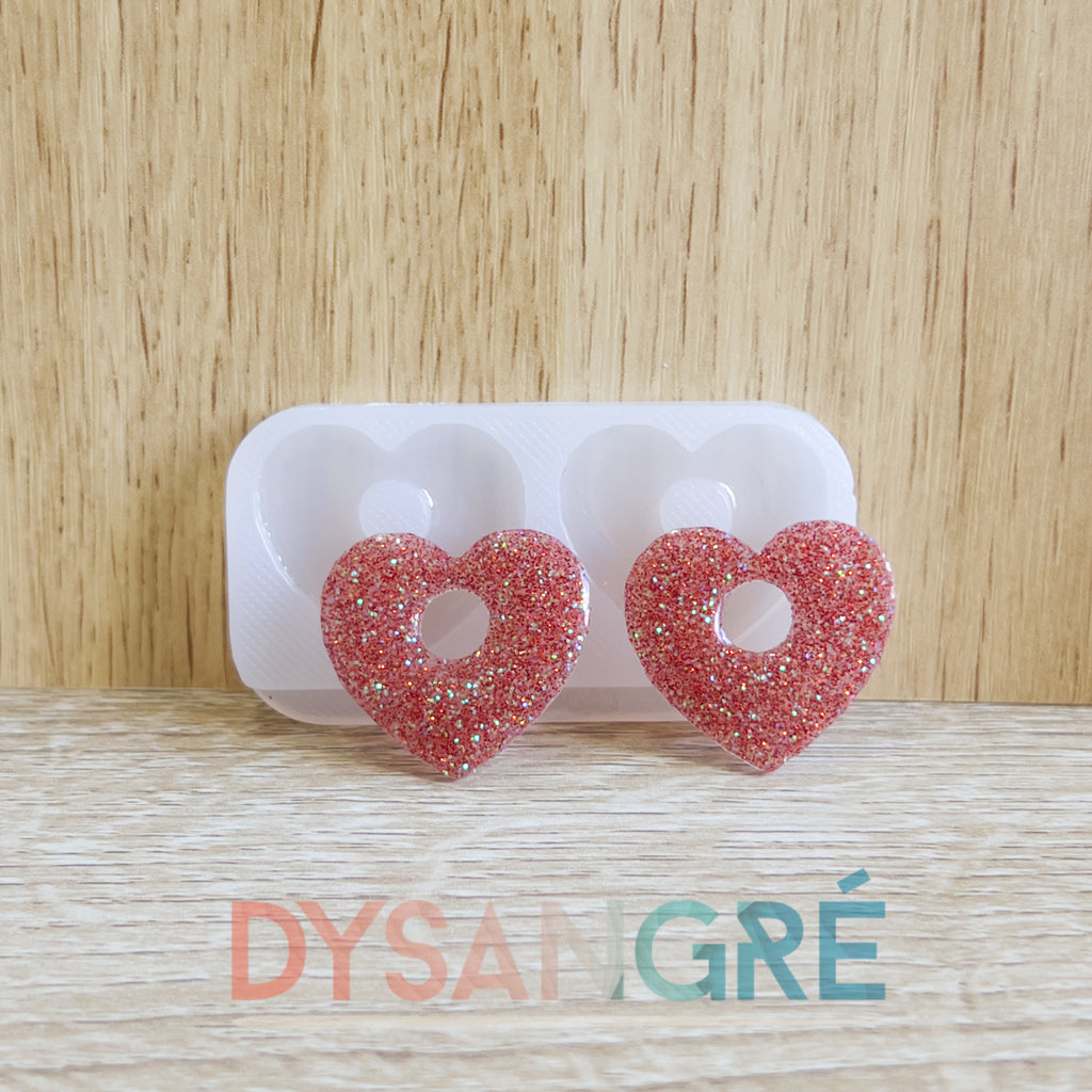 Moule en silicone Pampilles coeur 1