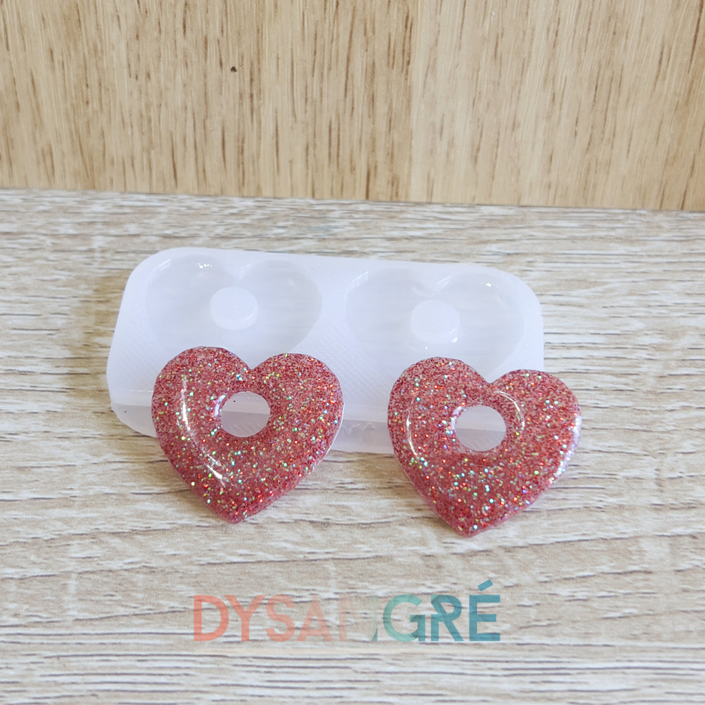 Moule en silicone Pampilles coeur 1