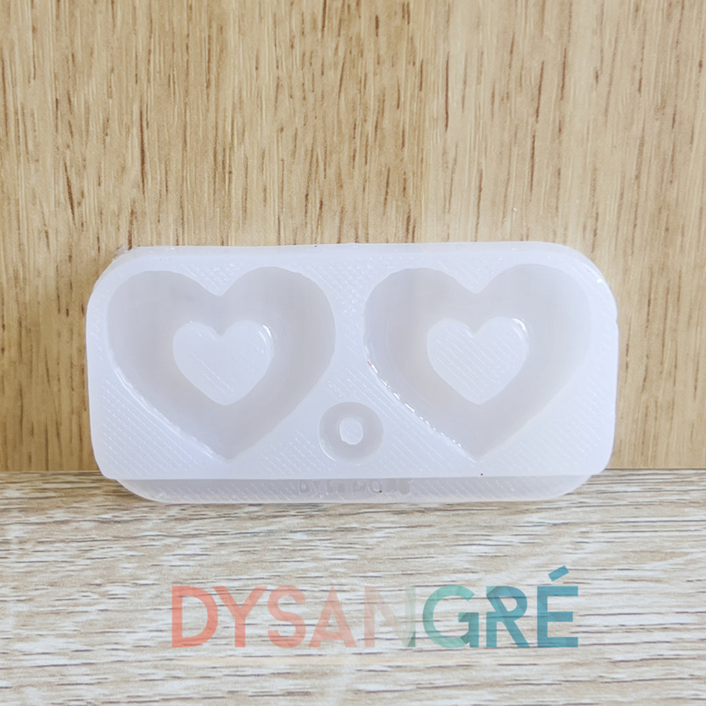Moule en silicone Pampilles coeur évidé 1