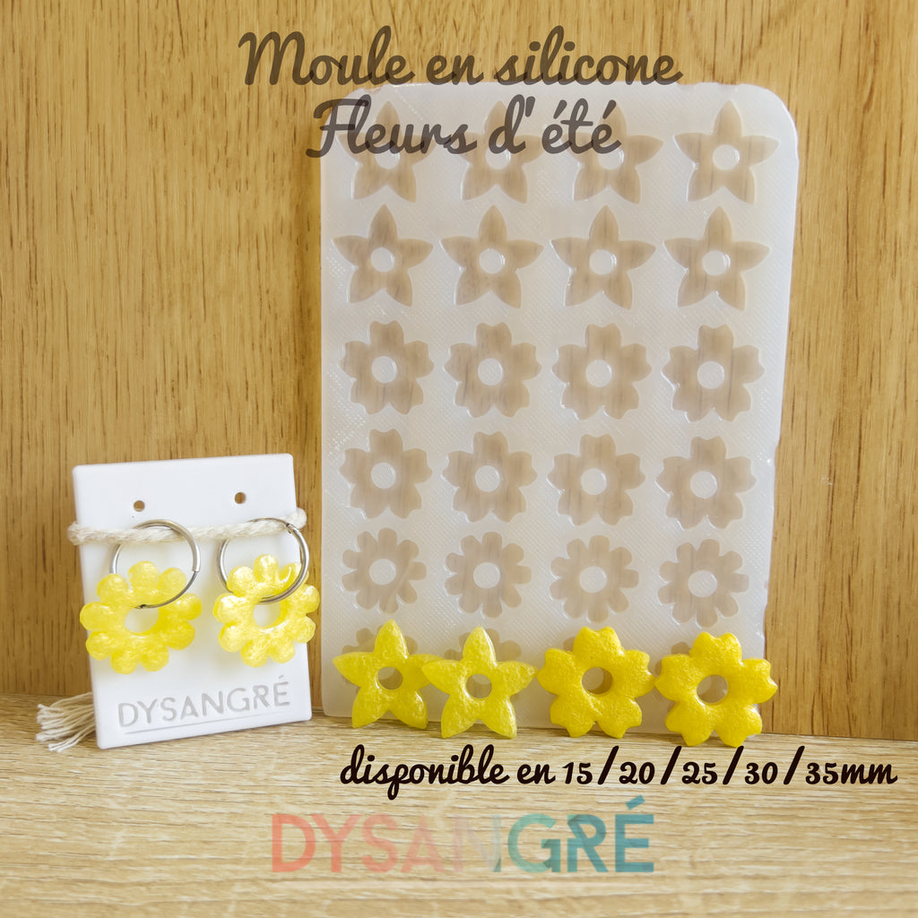 Moule en silicone Pampilles Fleurs d'été