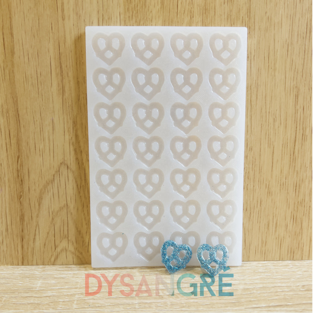 Moule en silicone Pampilles Bretzel coeur