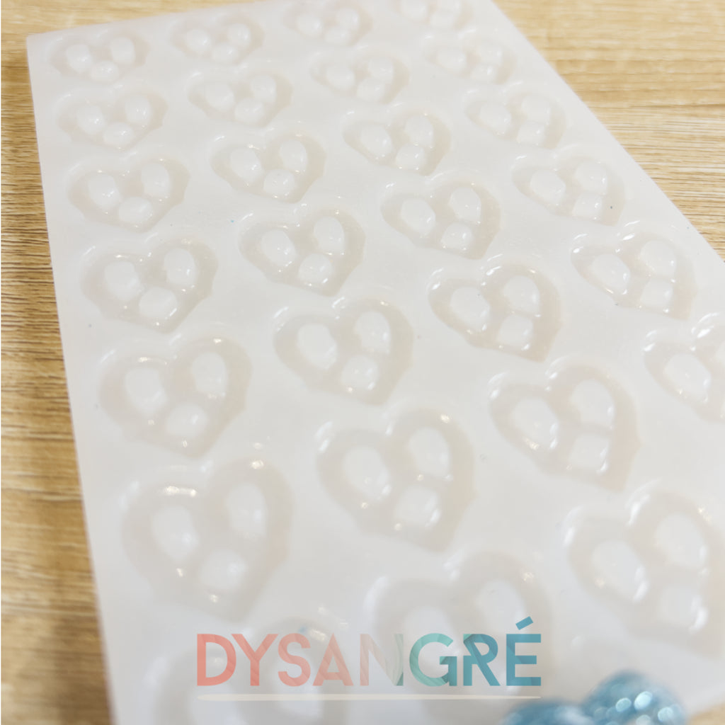 Moule en silicone Pampilles Bretzel coeur