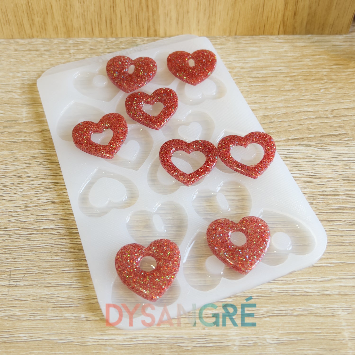 Moule en silicone Pampilles Coeur