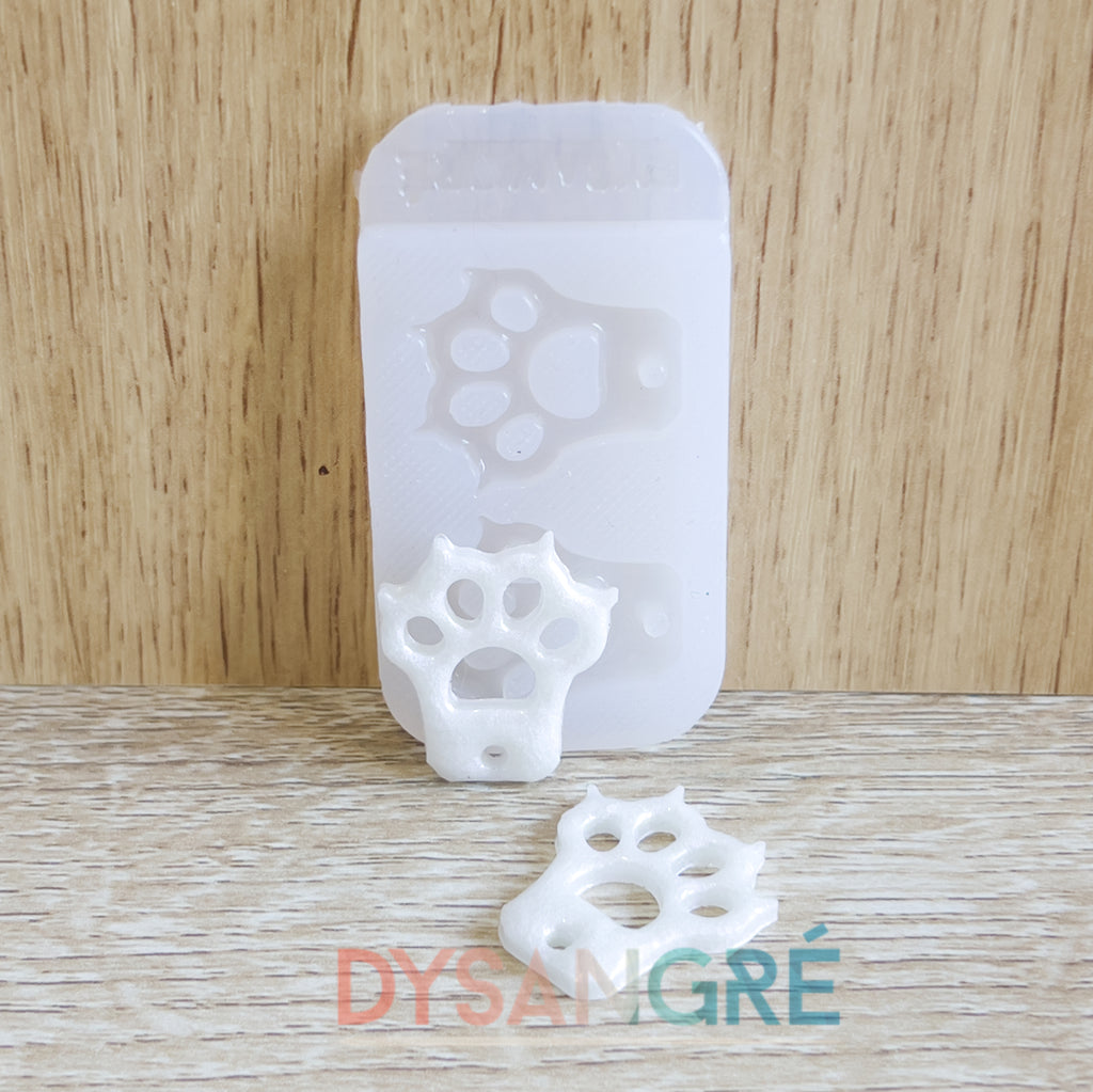 Moule en silicone Pampilles pattes de chat
