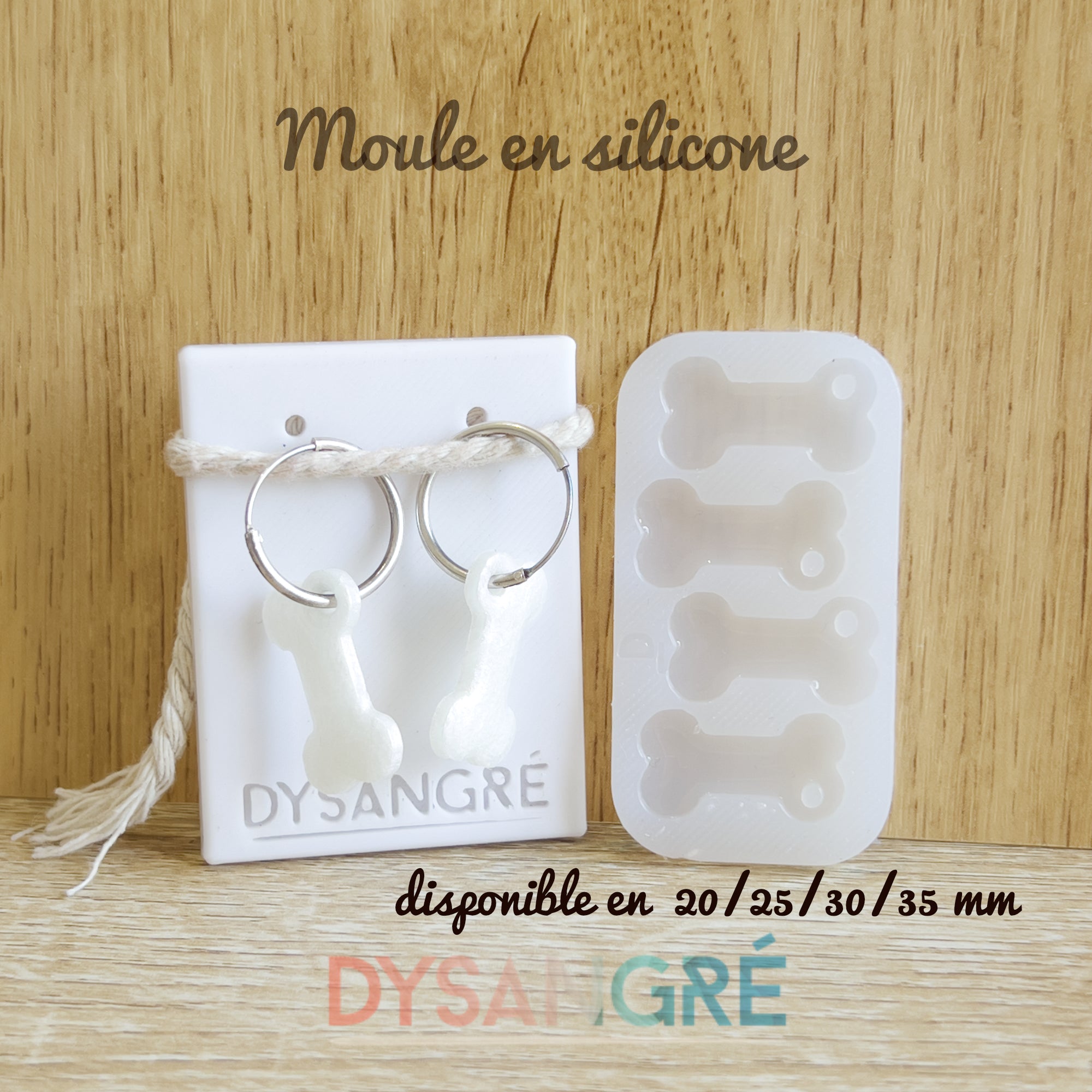 Moule en silicone Pampilles os