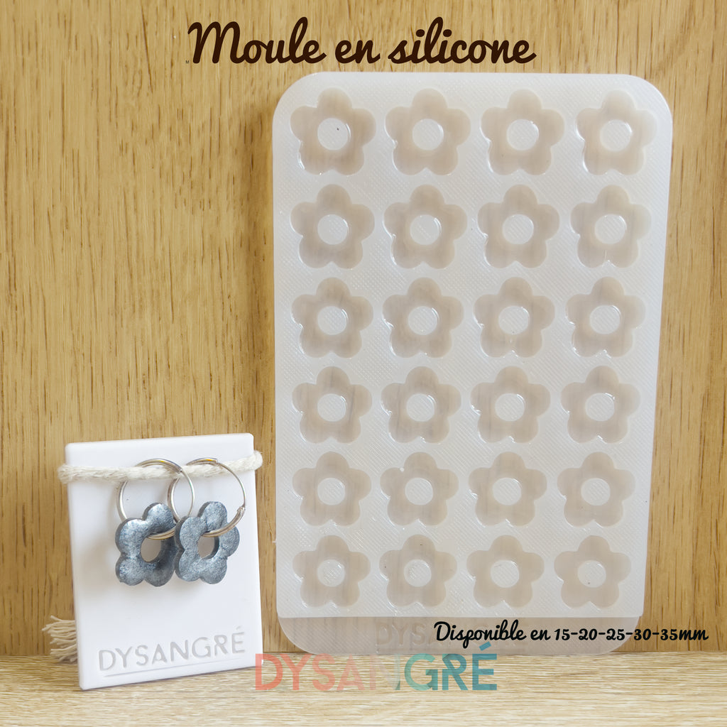 Moule en silicone Pampilles Fleurs 5 pétales