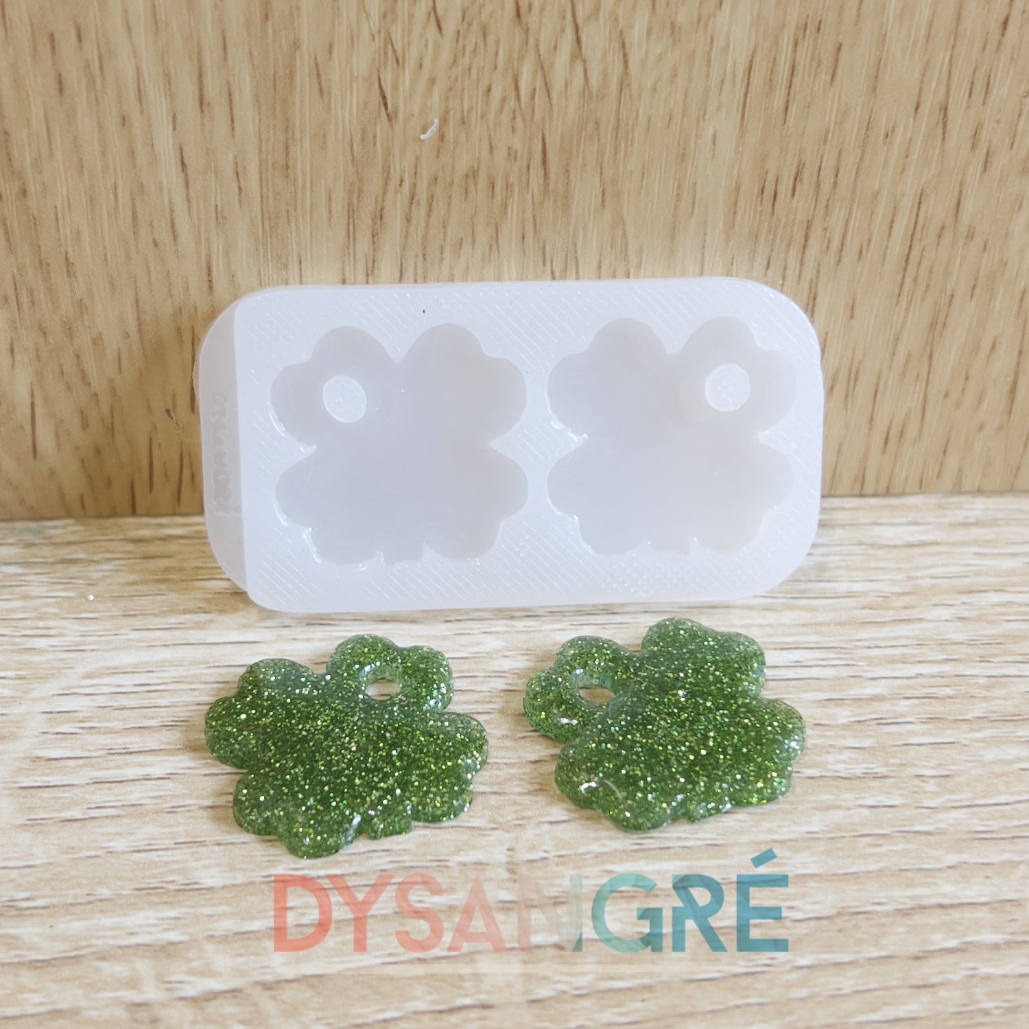 Moule en silicone Pampilles trèfles