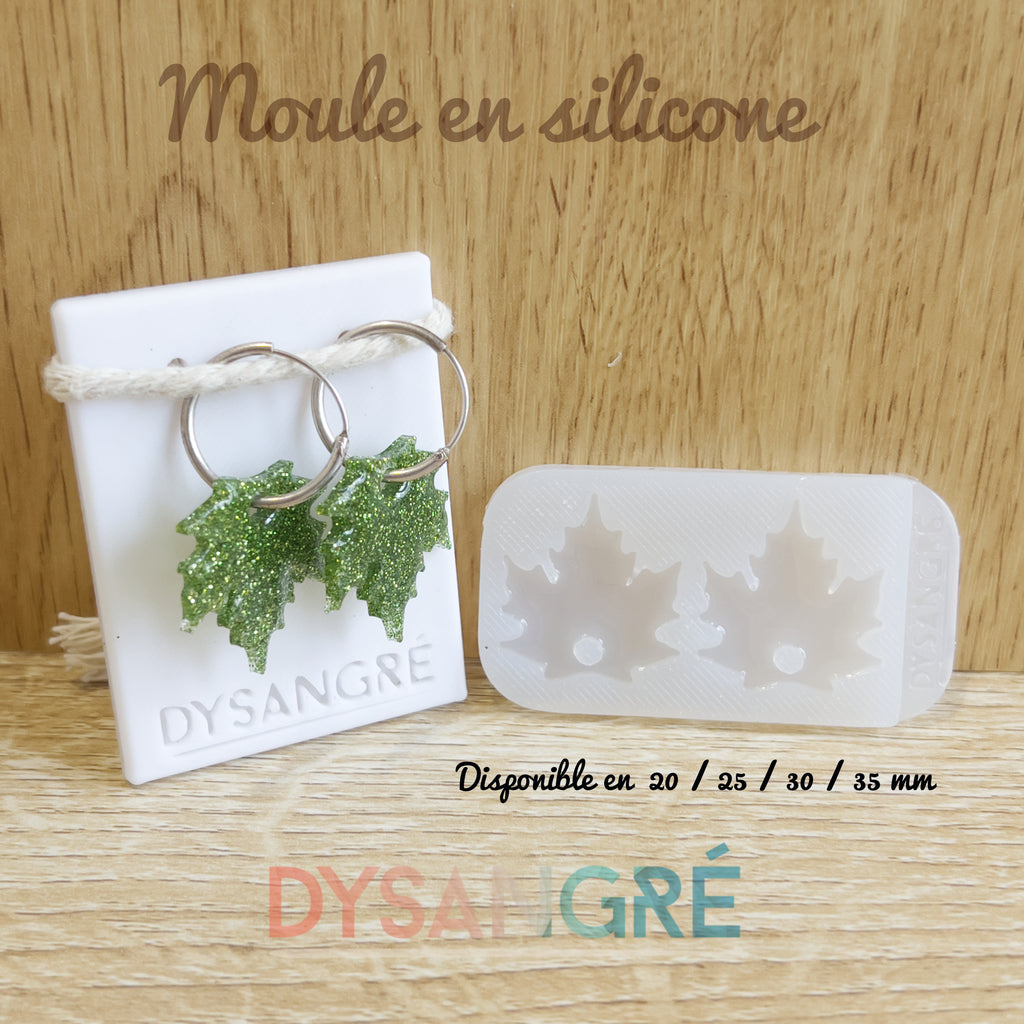 Moule en silicone Pampilles feuilles d'érable