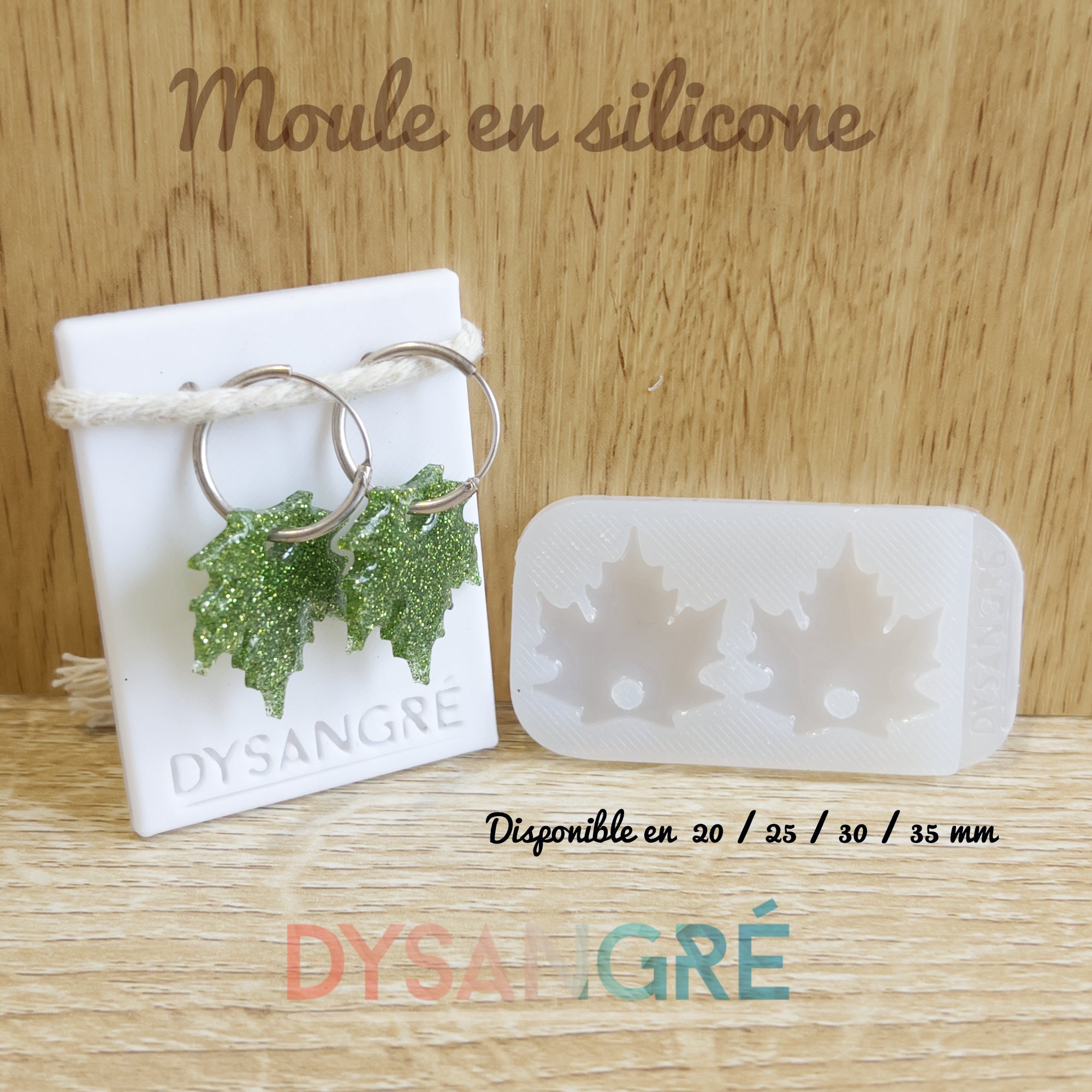 Moule en silicone Pampilles feuilles d'érable