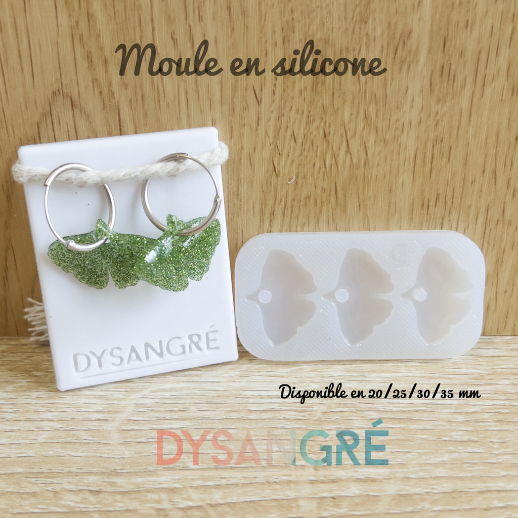 Moule en silicone Pampilles feuille de ginko