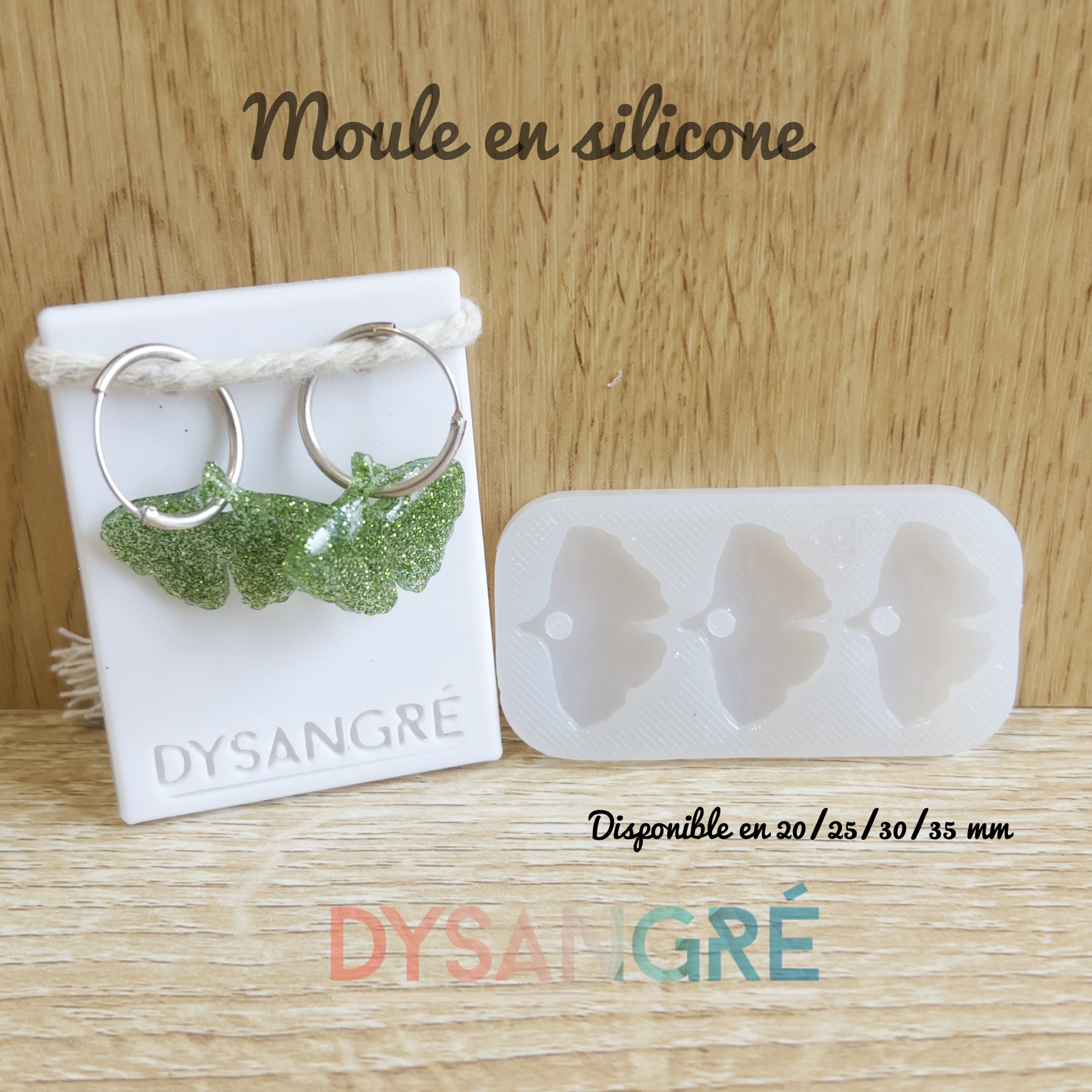 Moule en silicone Pampilles feuille de ginko