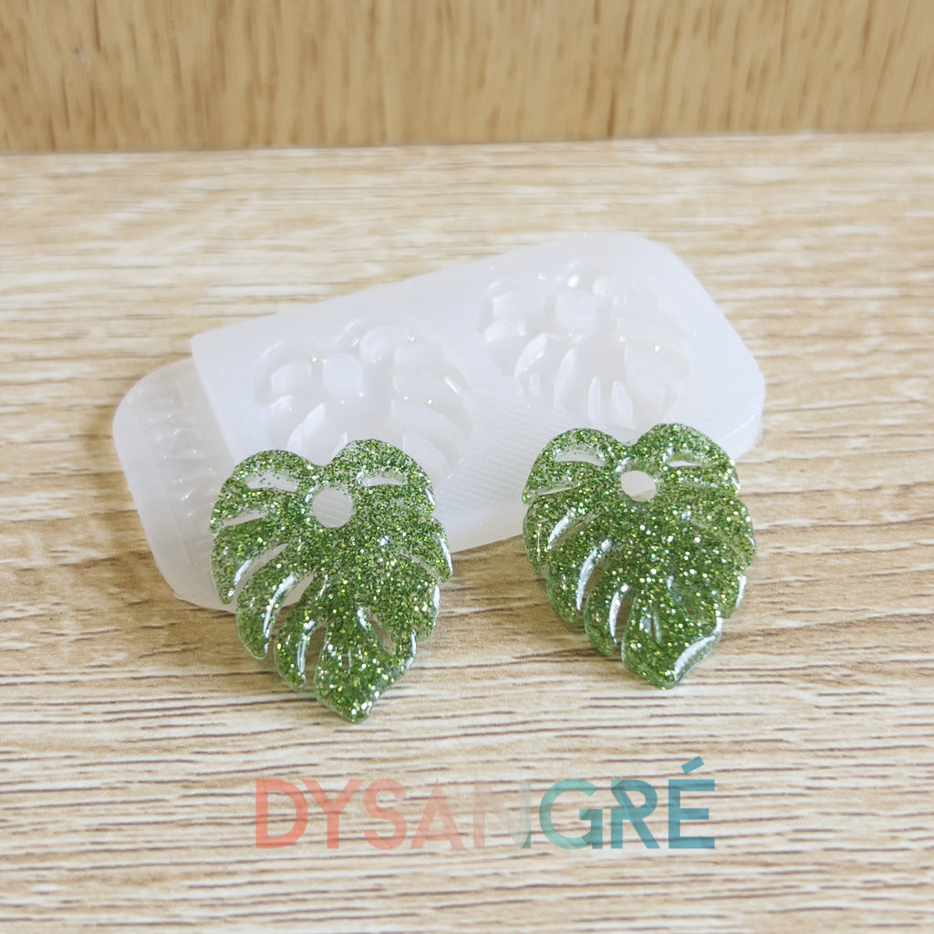 Moule en silicone Pampilles feuille de monster