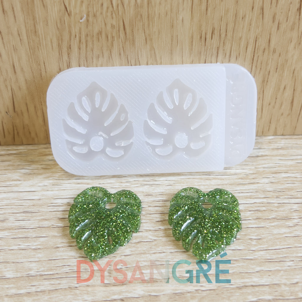 Moule en silicone Pampilles feuille de monster