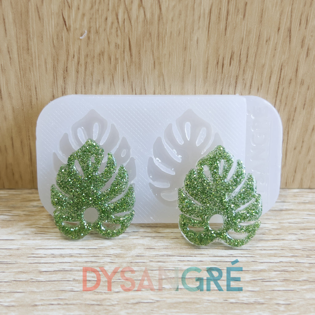 Moule en silicone Pampilles feuille de monster