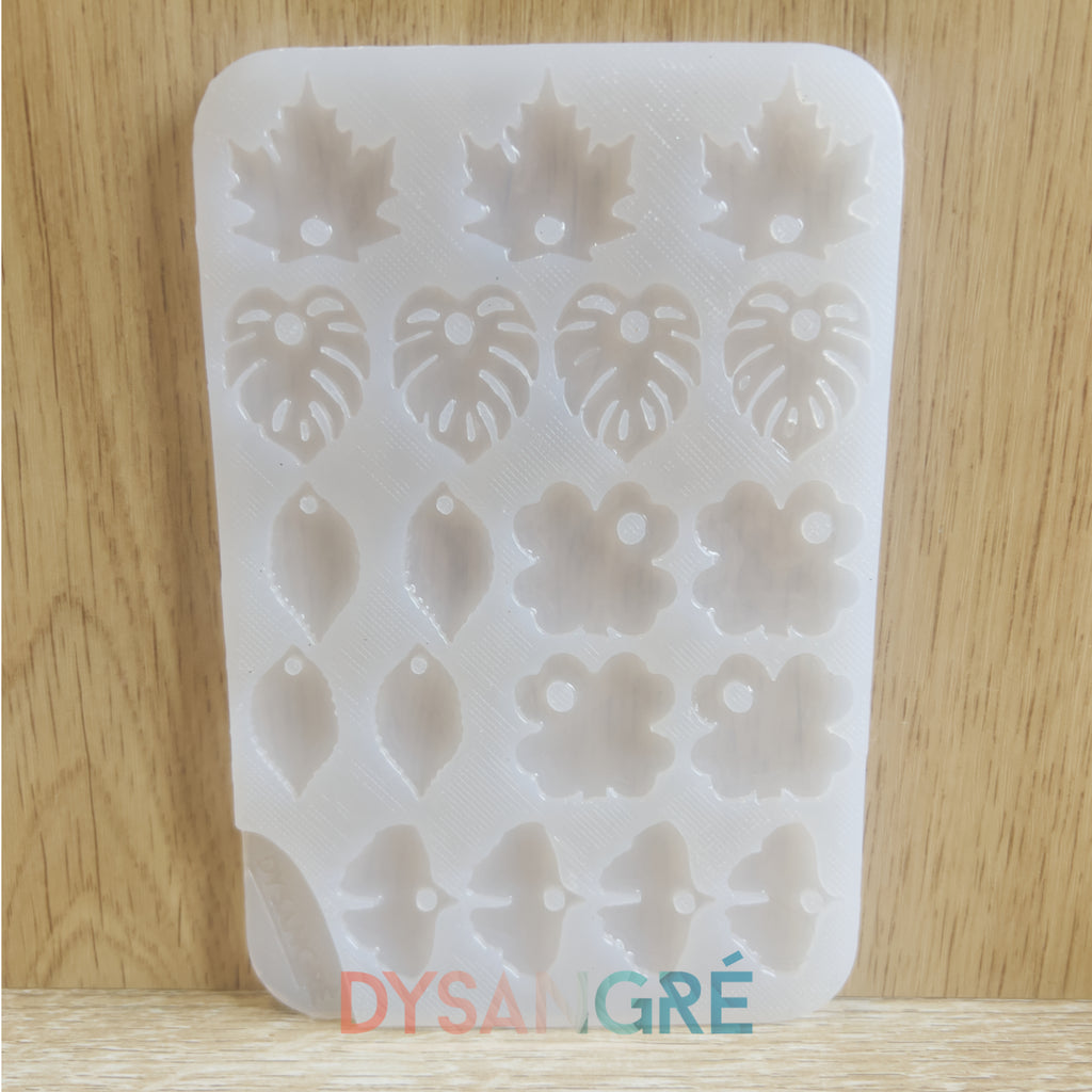 Moule en silicone Pampilles Feuillages