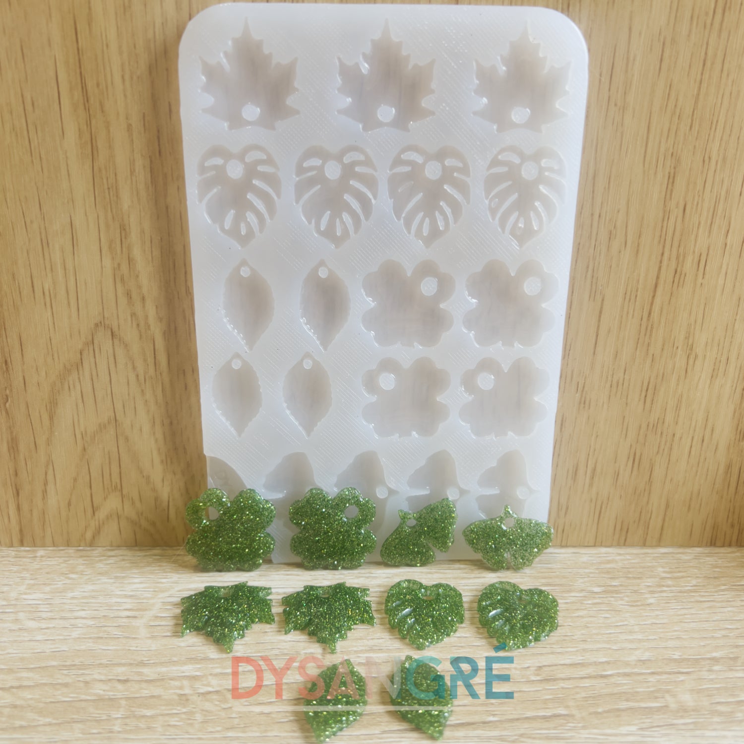 Moule en silicone Pampilles Feuillages