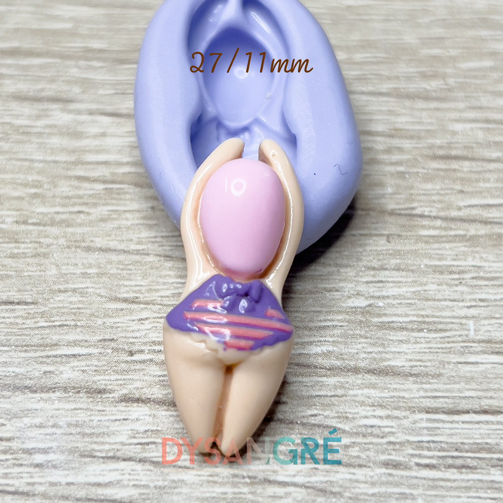 Moule en silicone nageuse 27/11mm