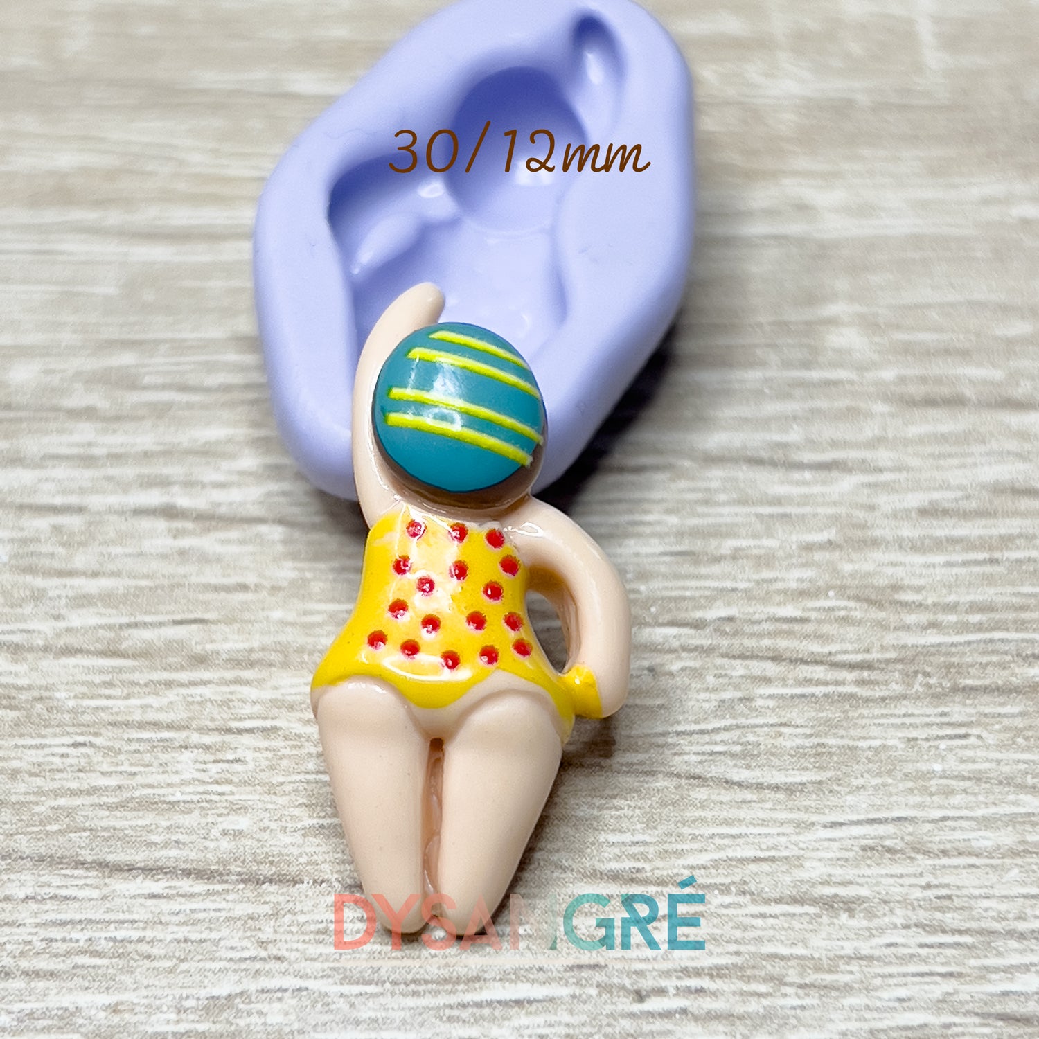 Moule en silicone Nageuse 30/12mm