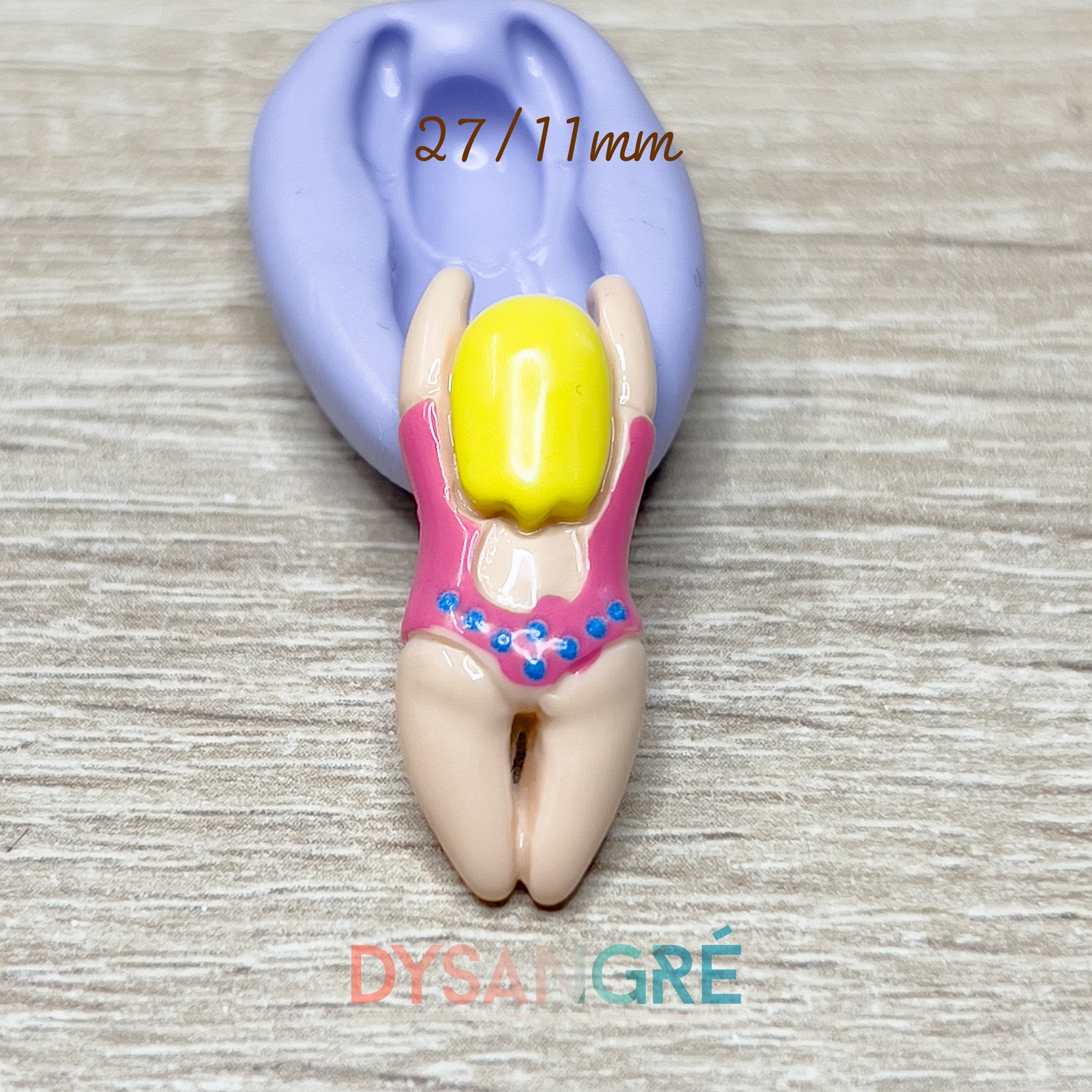 Moule en silicone nageuse 27/11 mm