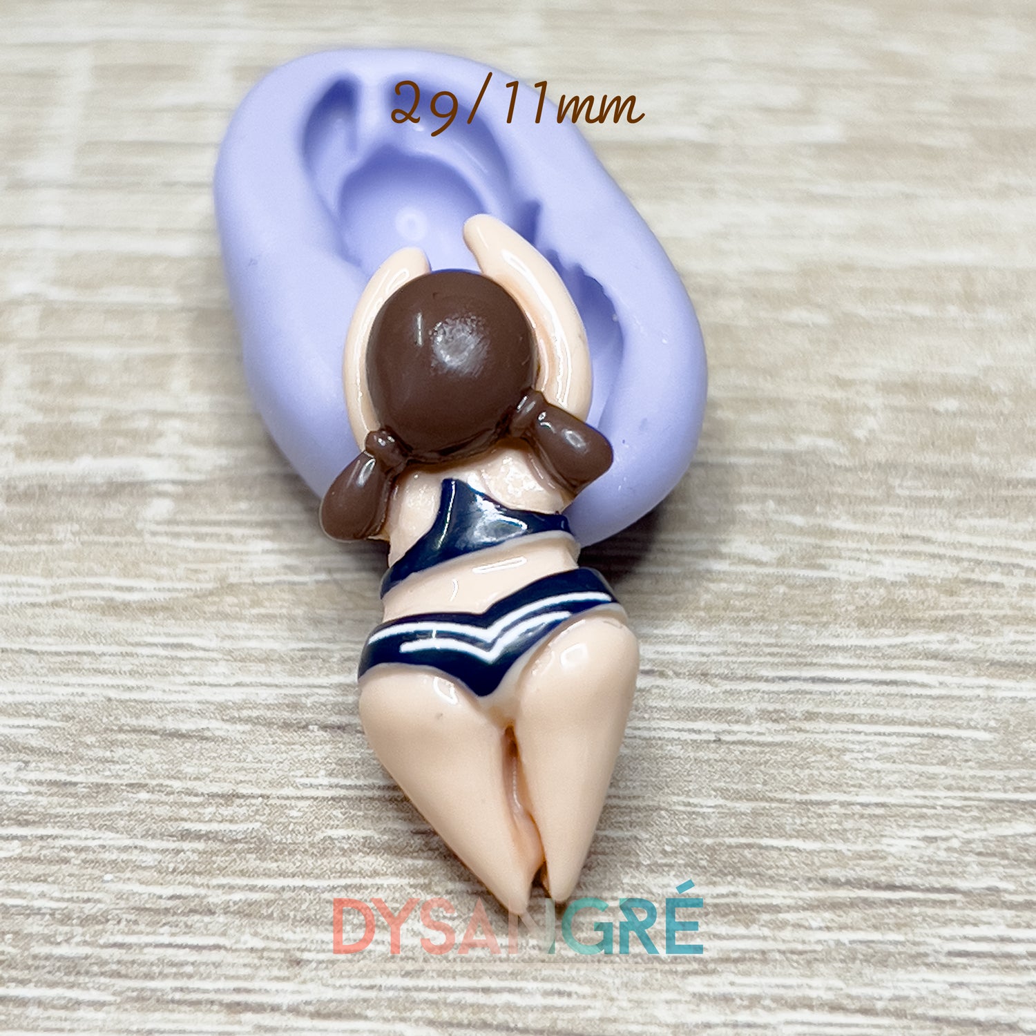 Moule en silicone nageuse 29/11mm