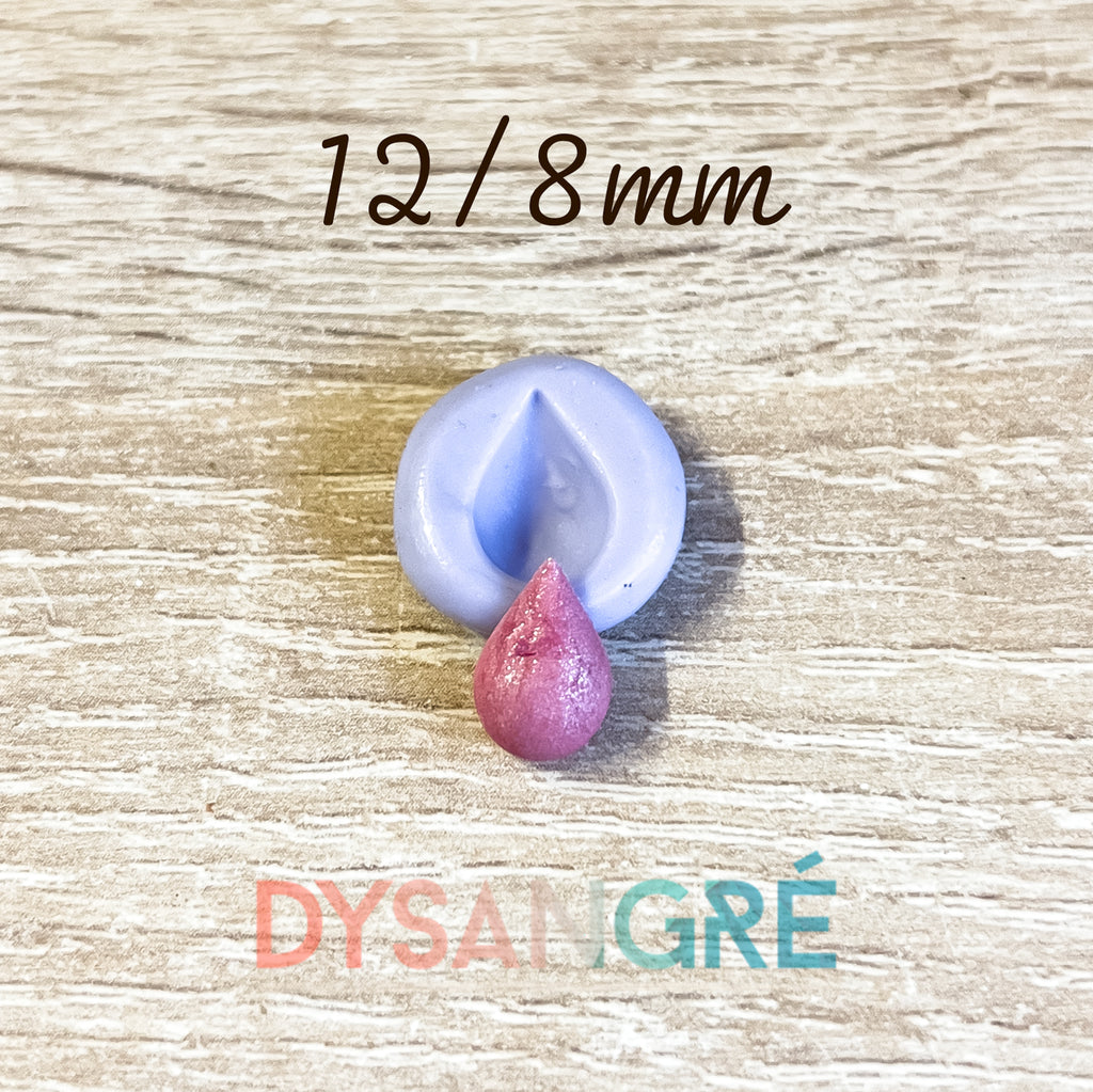 Moule en silicone goutte de pluis 12/8mm