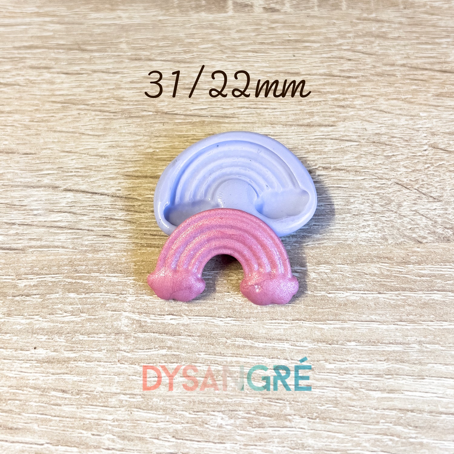 Moule en silicone Arc en ciel 31/22mm