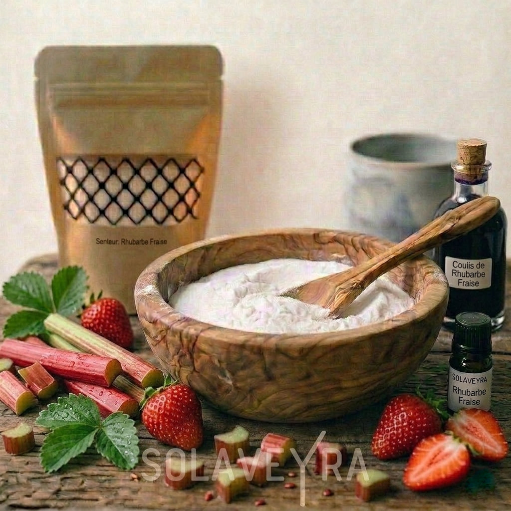 Poudre parfumée Parfum Fraise Rhubarbe by Solaveyra