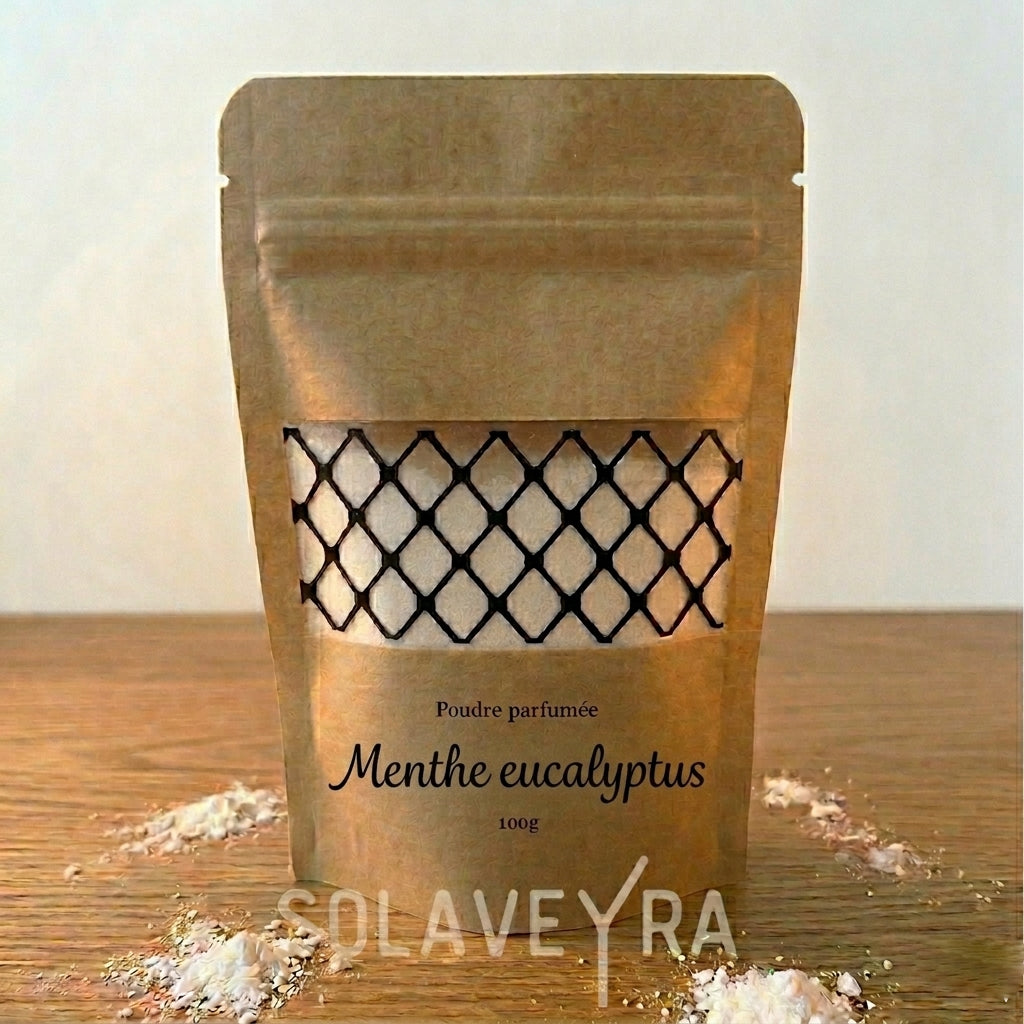 Poudre parfumée Parfum Menthe Eucalyptus by Solaveyra
