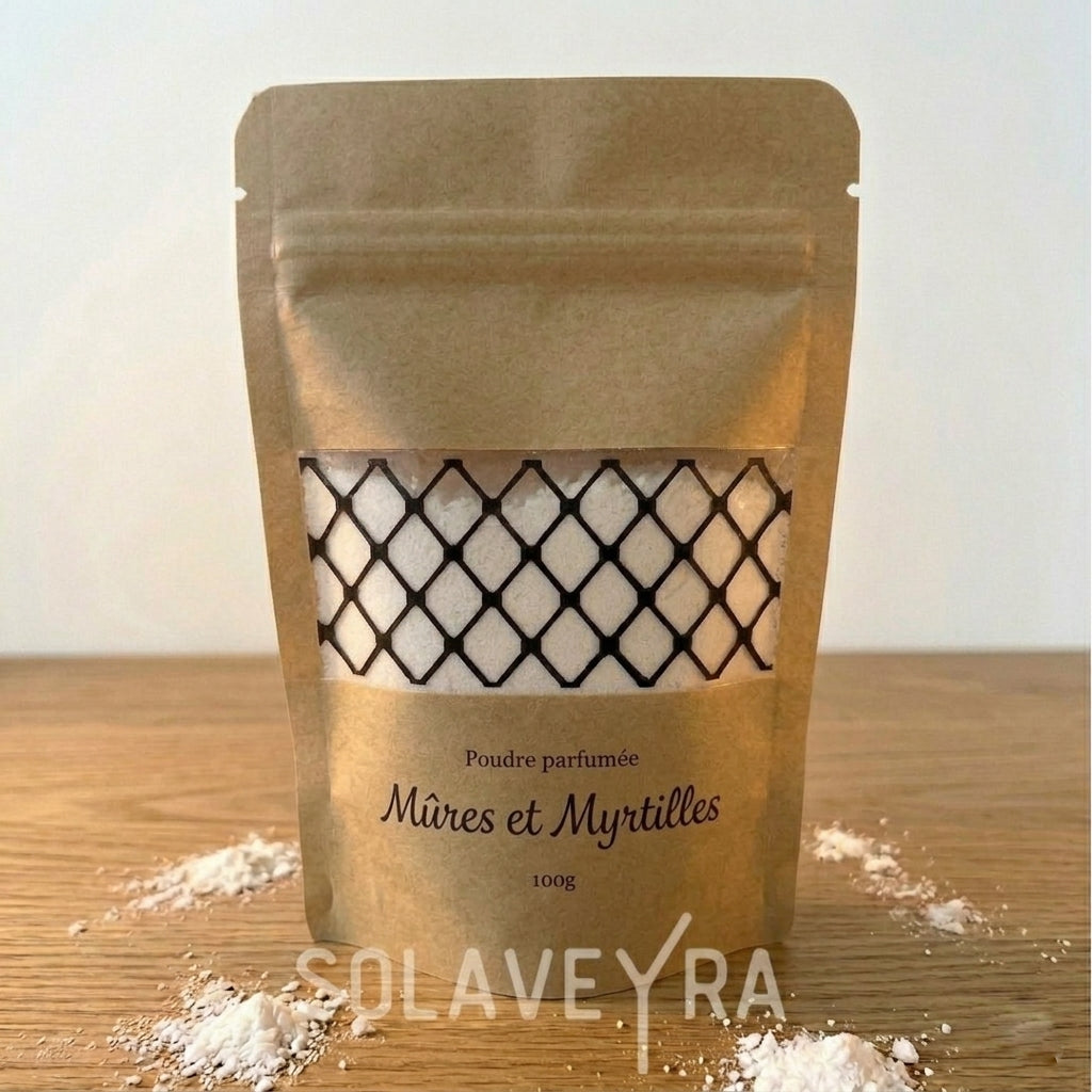 Poudre parfumée Parfum Mûre et Myrtille by Solaveyra