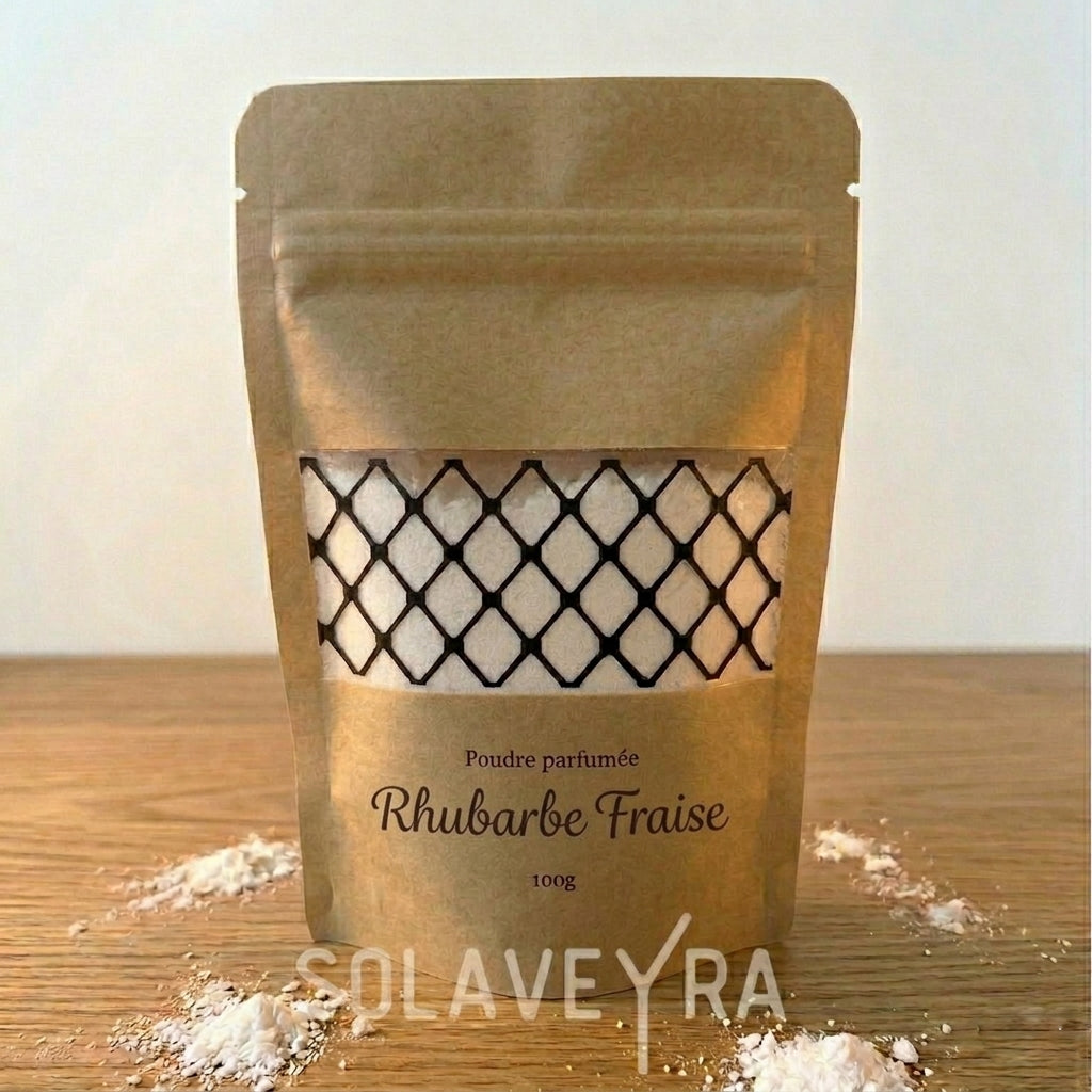 Poudre parfumée Parfum Fraise Rhubarbe by Solaveyra