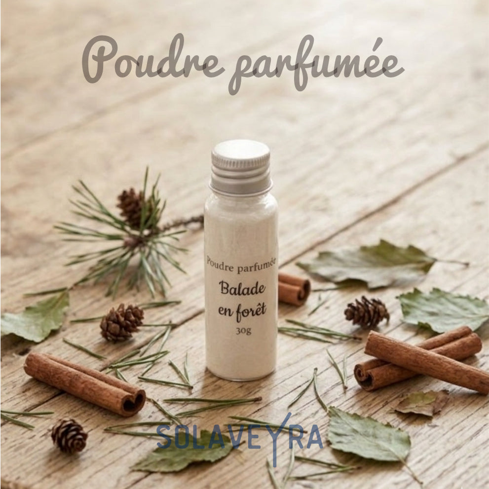 Poudre parfumée senteur Boisé ( plusieurs parfum disponible )