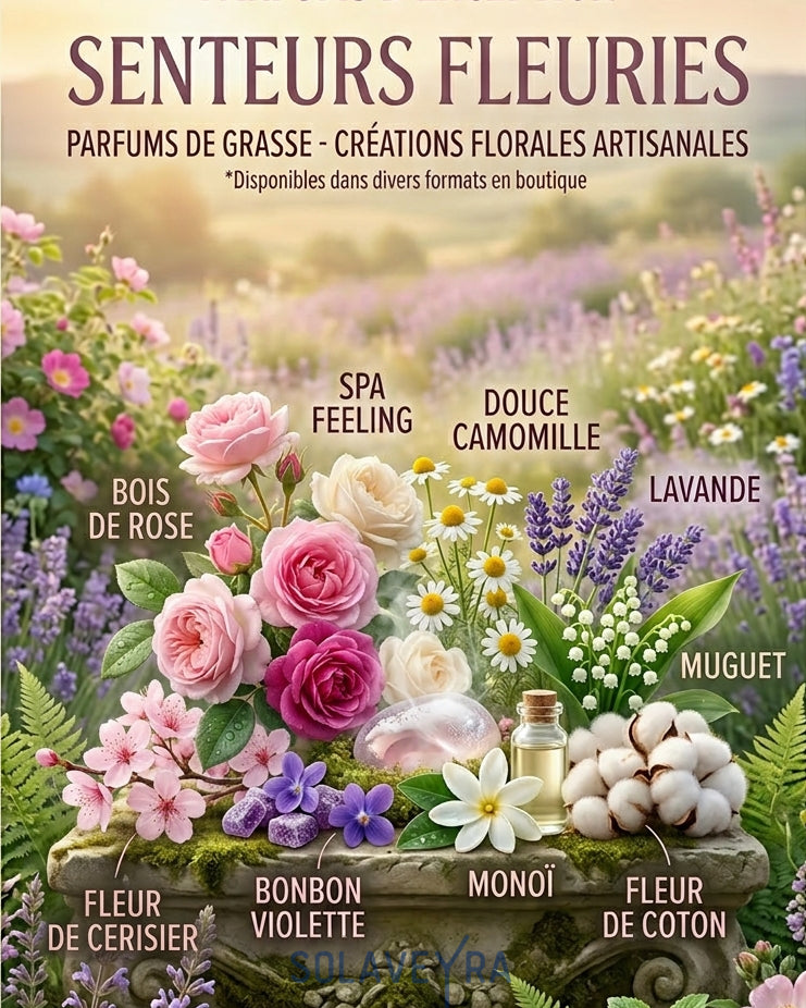 Bougie marbré parfums fleuris "nombreux parfums disponible" By Solaveyra