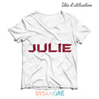 Flexs thermocollant prénom avec typographie aux choix thème Enfants