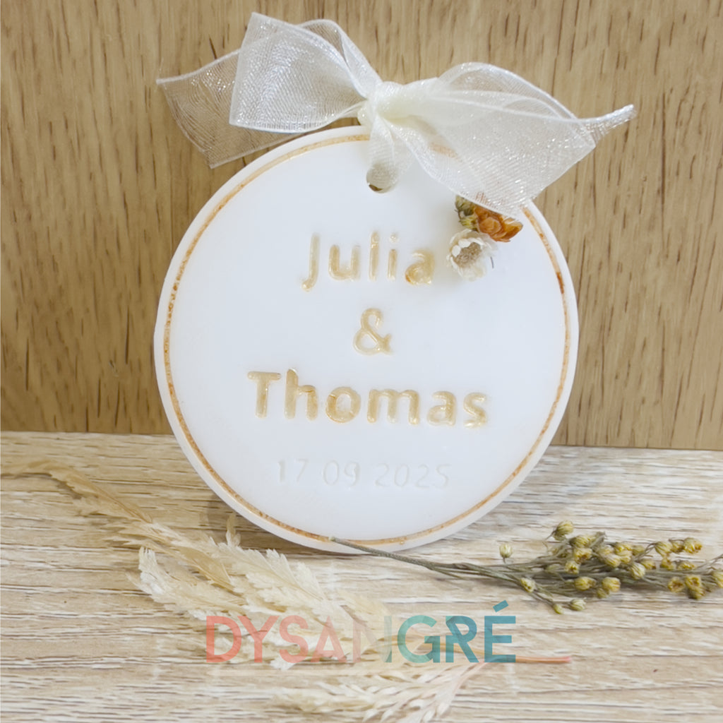 Tablette parfumée ronde personnalisée