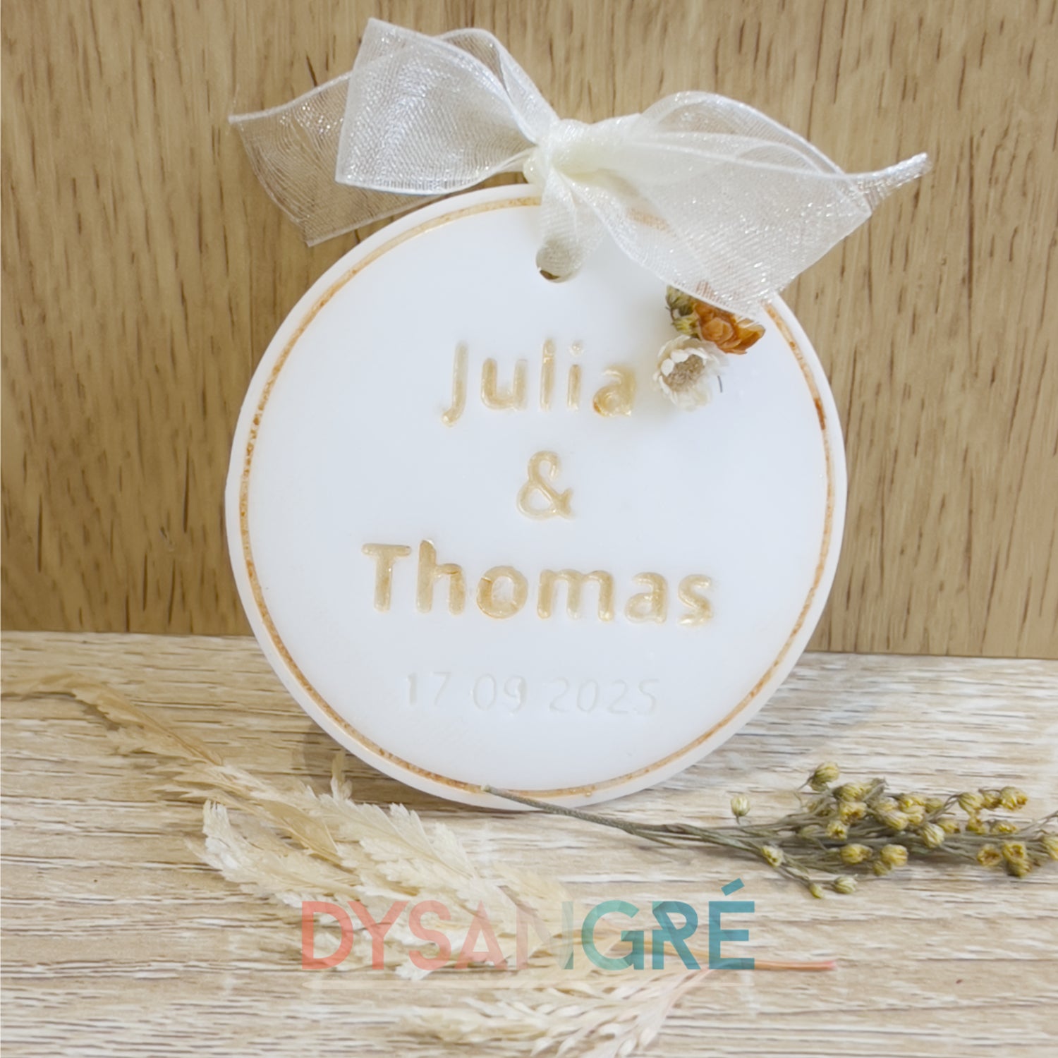 Tablette parfumée ronde personnalisée