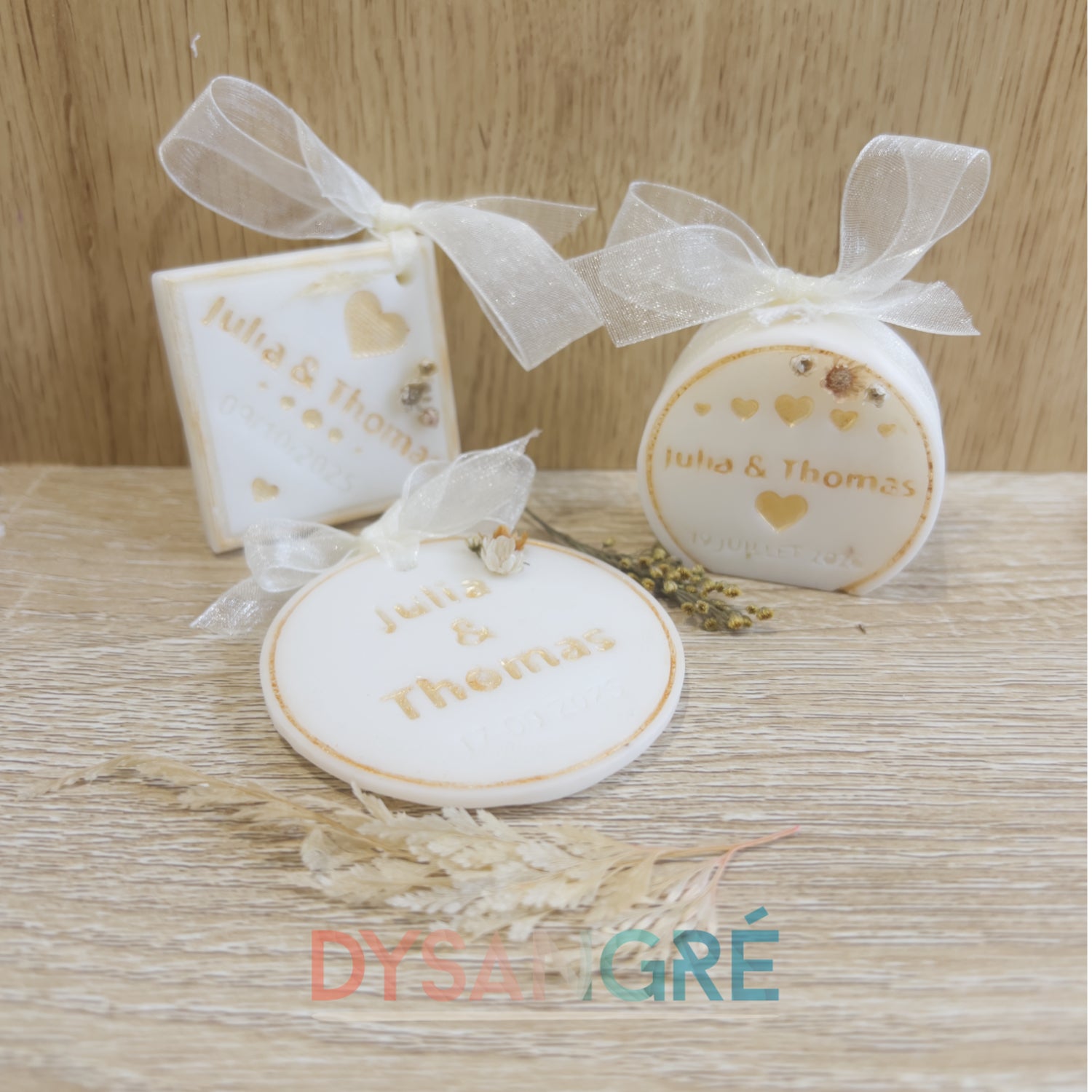 Bougie parfumée Ronde personnalisée