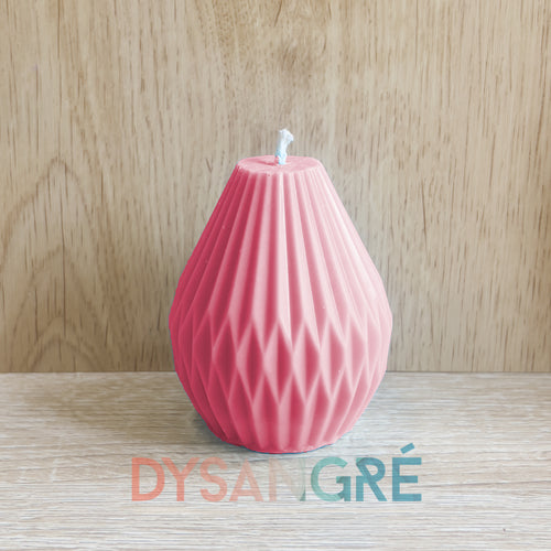 Bougie bijoux rose senteur Baie givré