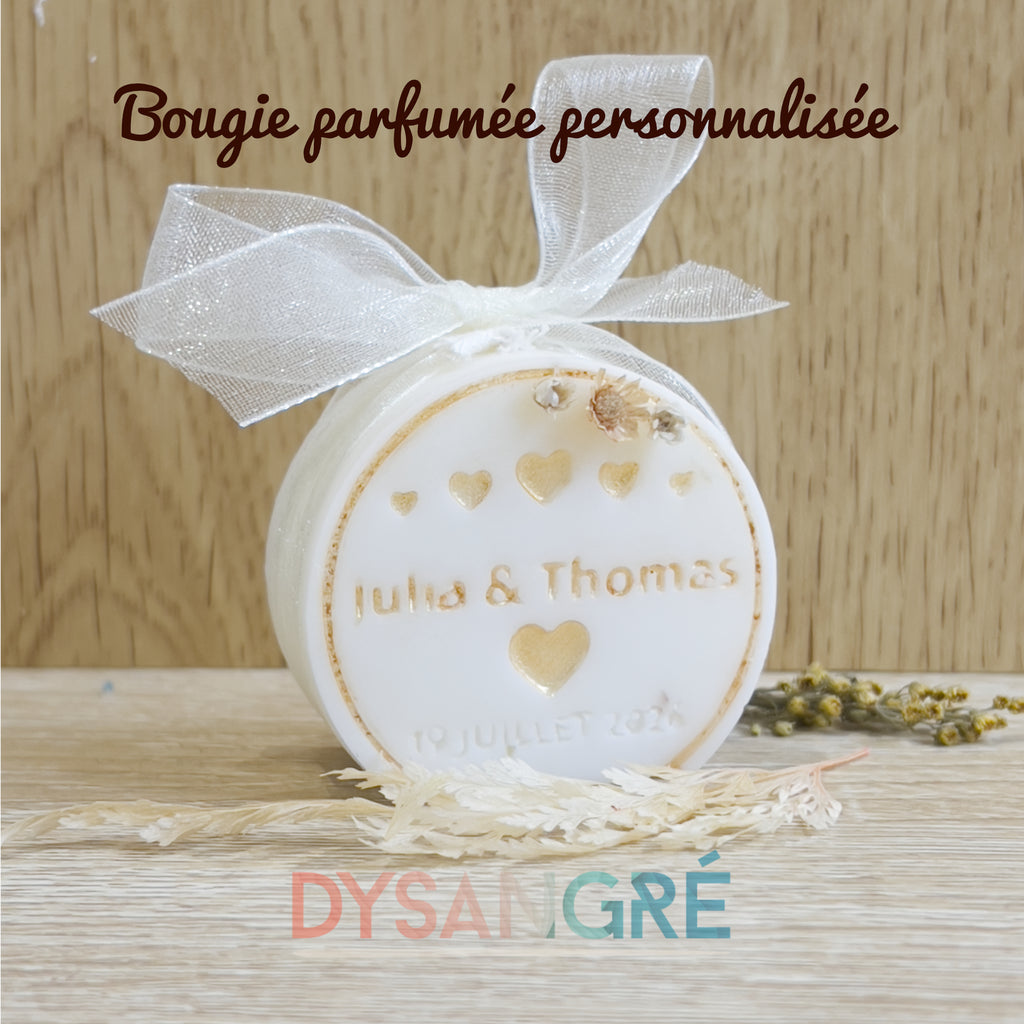 Bougie parfumée Ronde personnalisée