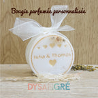 Bougie parfumée Ronde personnalisée