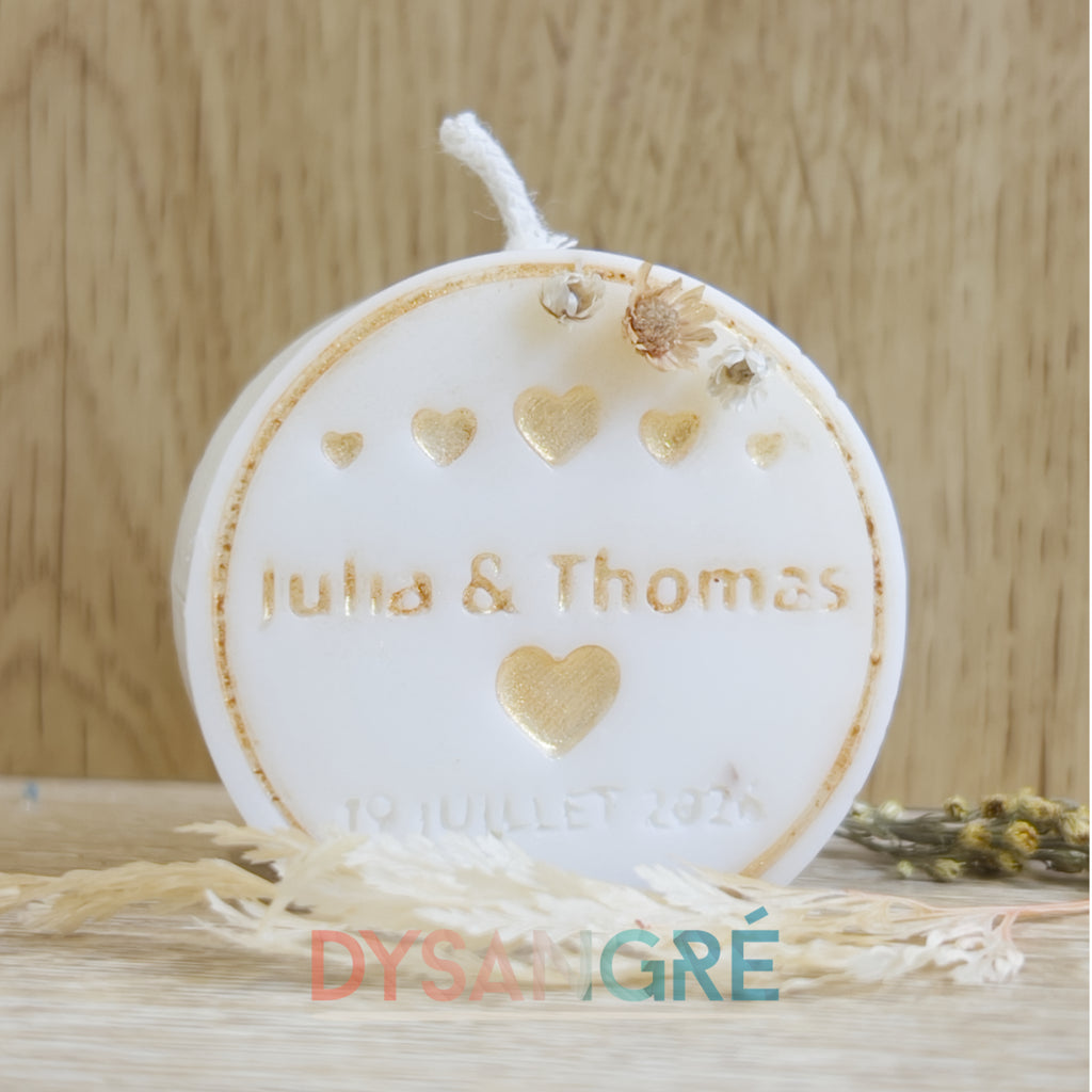 Bougie parfumée Ronde personnalisée