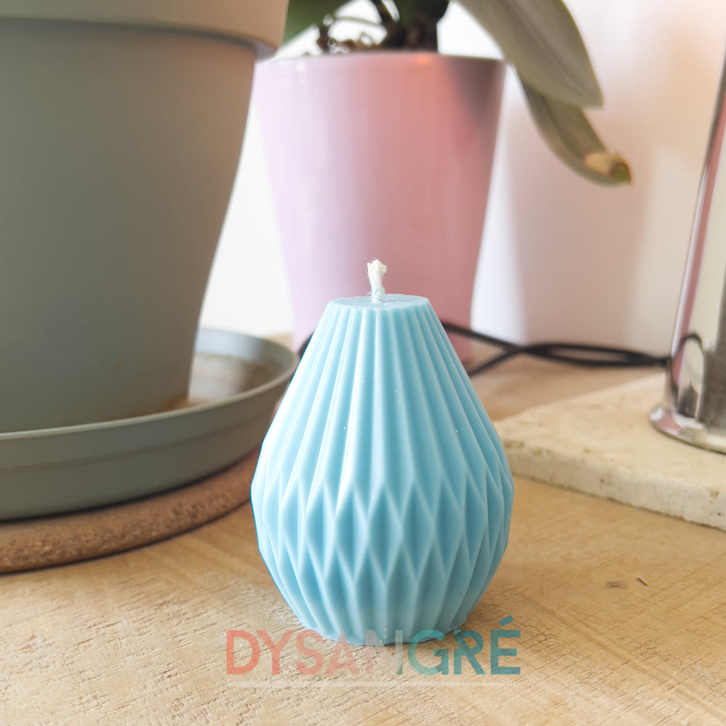 Bougie bijoux bleu senteur apaisante