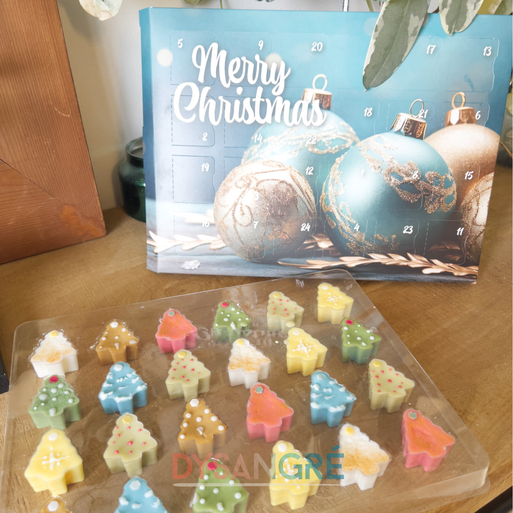 Calendrier de l'Avent fondant senteur de Noël Boule de Noël
