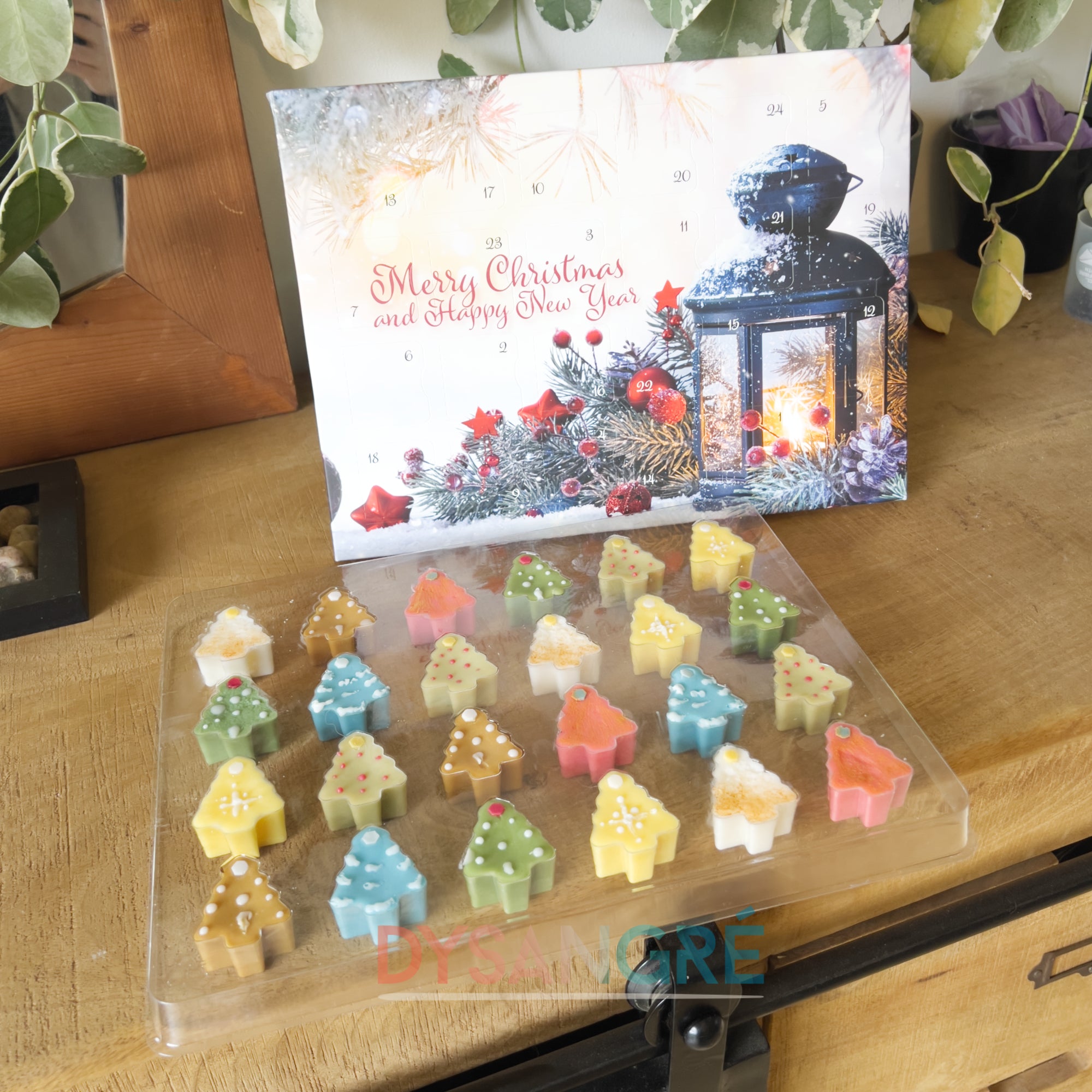 Calendrier de l'Avent fondant senteur de Noël Lanterne de Noël