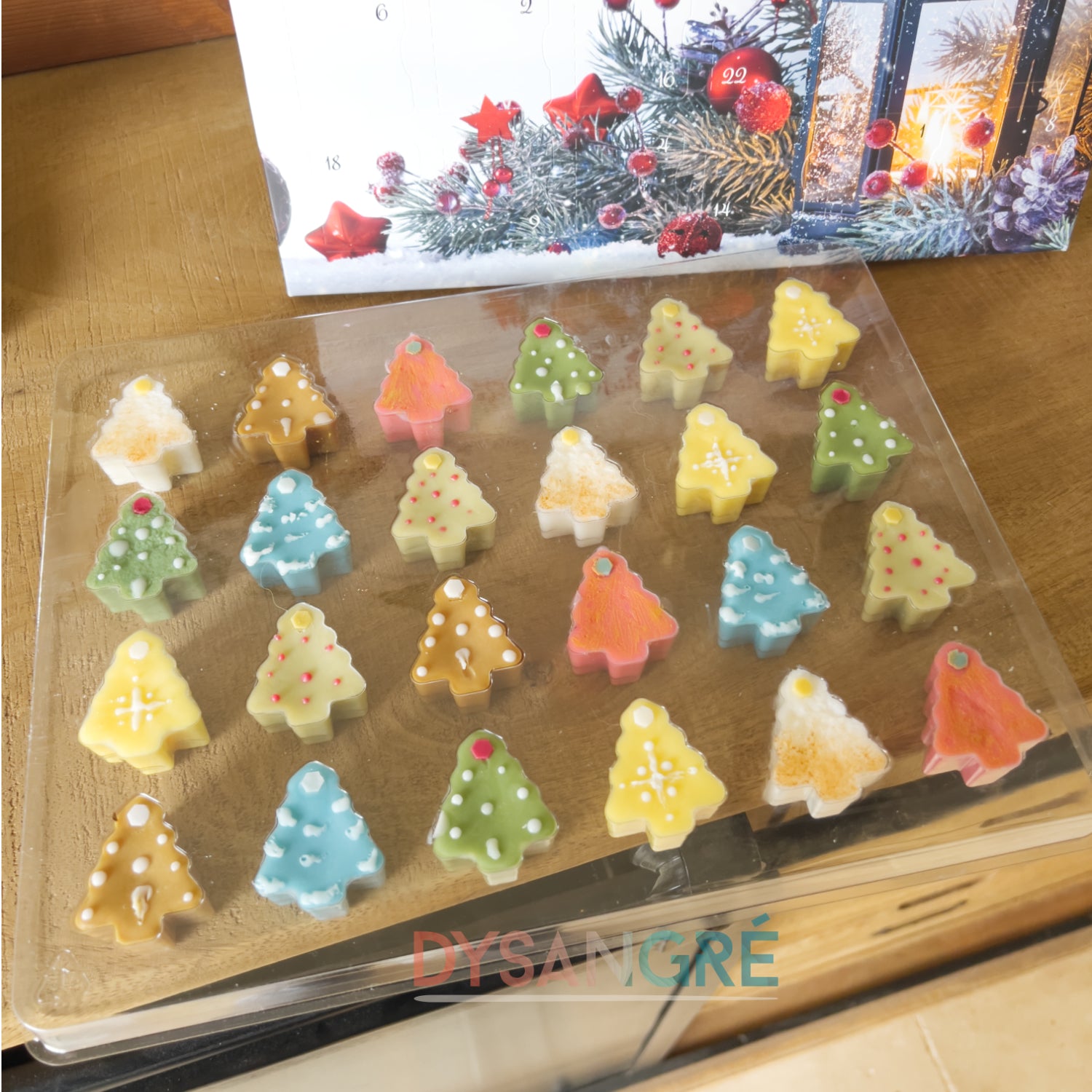 Calendrier de l'Avent fondant senteur de Noël Lanterne de Noël