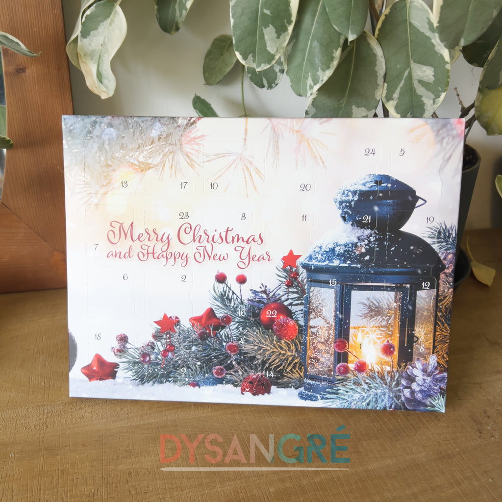 Calendrier de l'Avent fondant senteur de Noël Lanterne de Noël