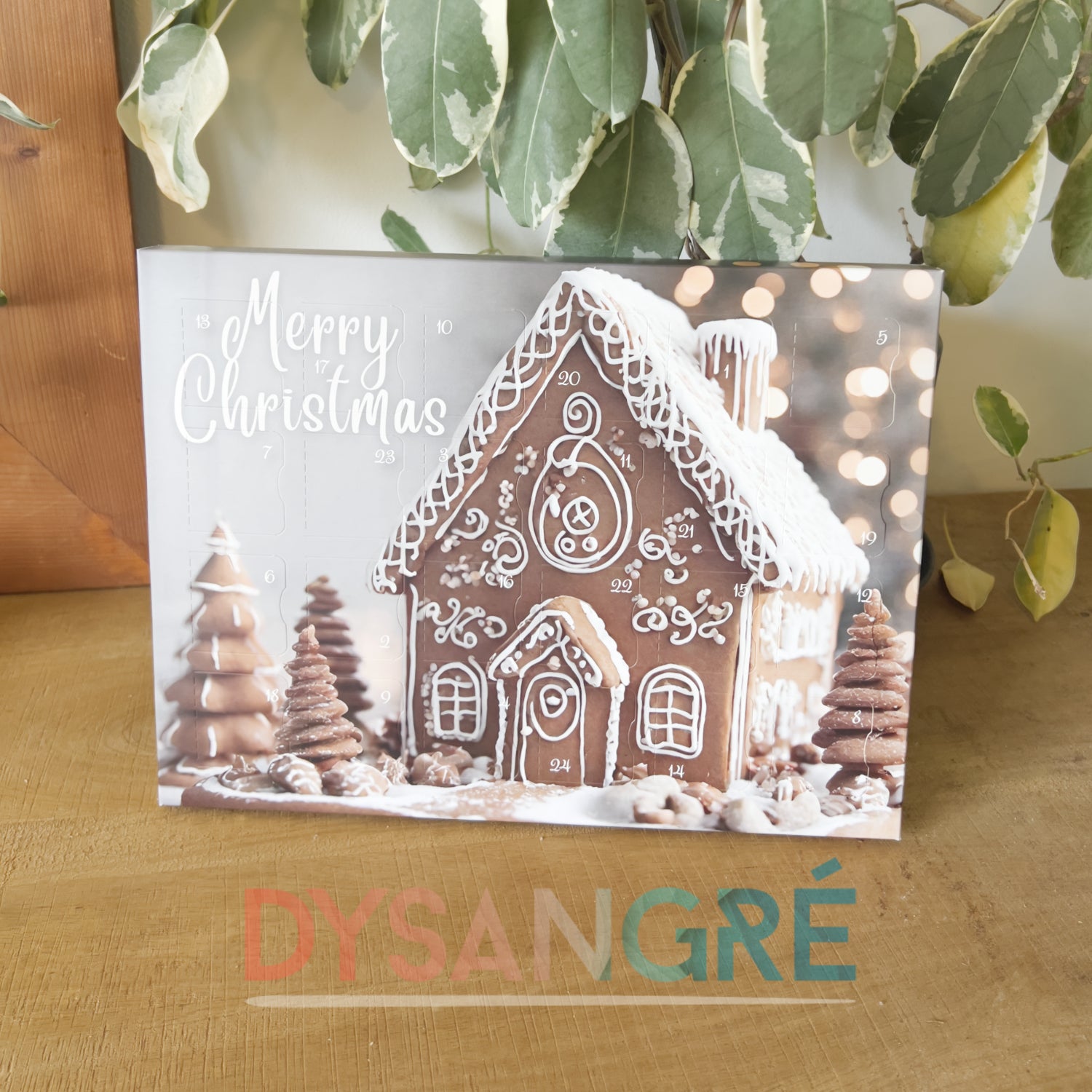 Calendrier de l'Avent fondant senteur de Noël Maison pain d'épice