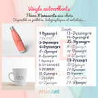 Stickers Vinyl autocollant permanent Thème Manuscrit